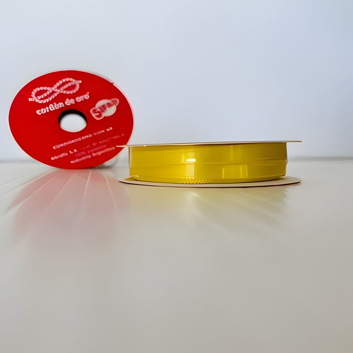 CINTA DE TELA AMARILLO LIMÓN x3MTS