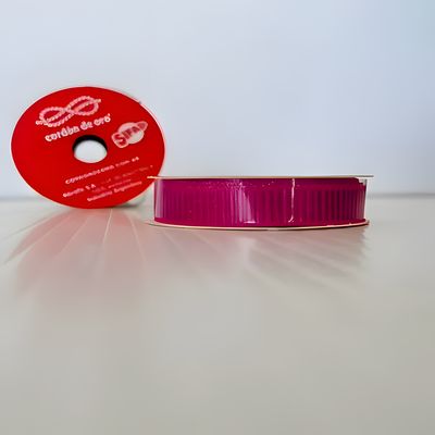 CINTA BABY GROSS LUREX FUCSIA x3MTS