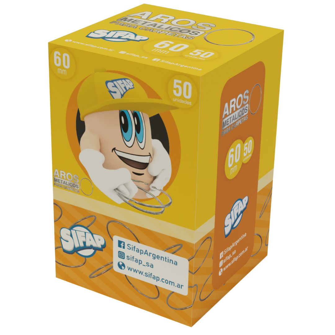 Aros metal 60 x 50u