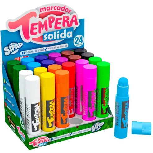 Tempera solida clasica x24