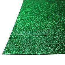 GOMA EVA C/GLITTER VERDE x 10 uds