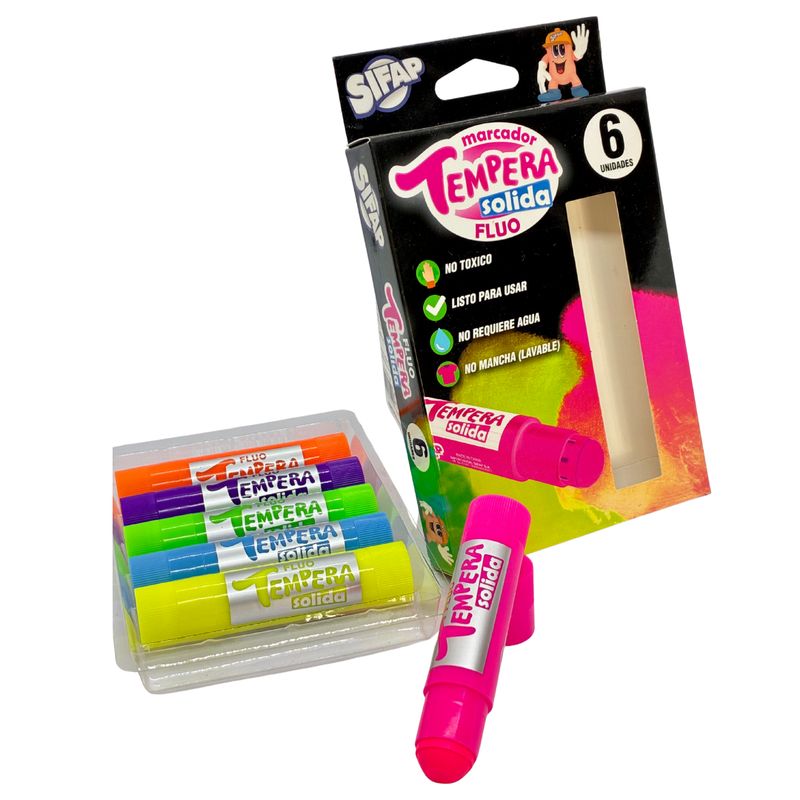Tempera solida fluo