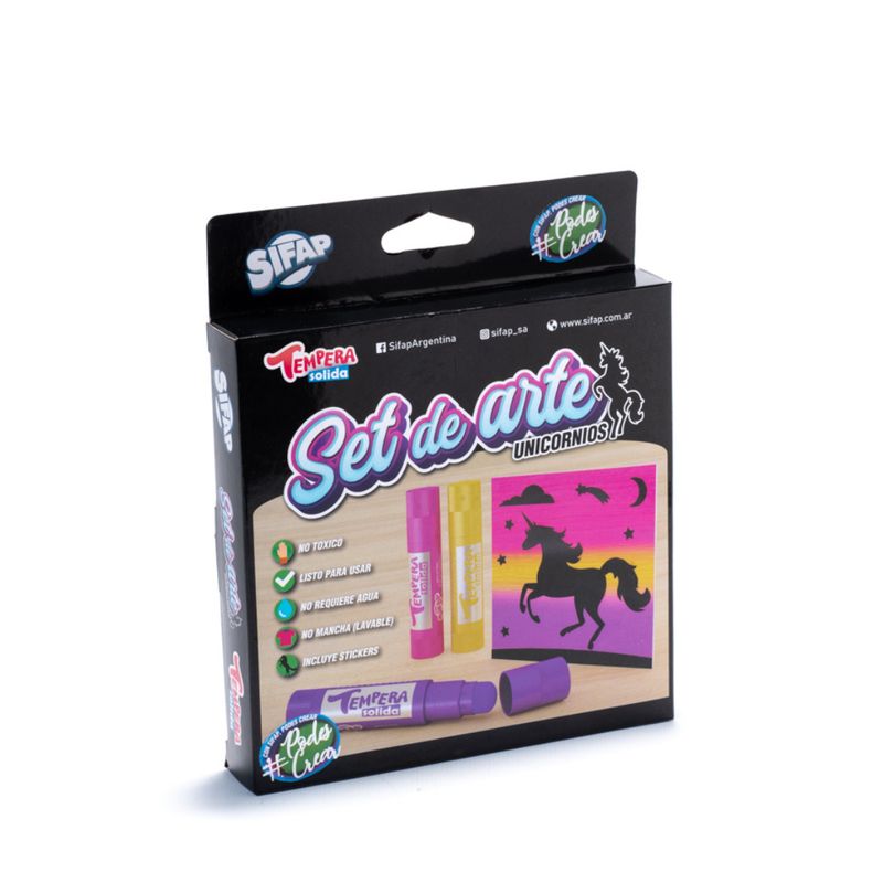 Set de arte unicornios