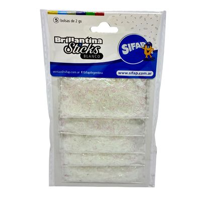 Brillantina sticks - blanco