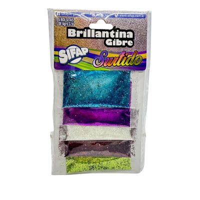Brillantina gibre surtido x5u 4g