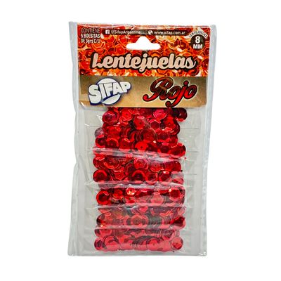 Lentejuelas rojo