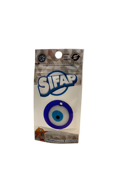 Ojo Turco Azul Plano 50 mm Ojito Pasante. Doy Pack