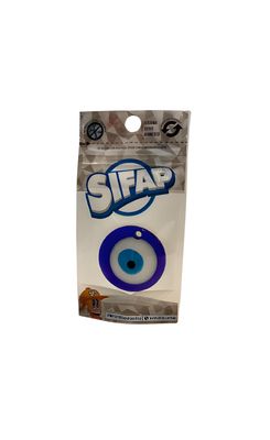 Ojo Turco Azul Plano 50 mm Ojito Pasante. Doy Pack