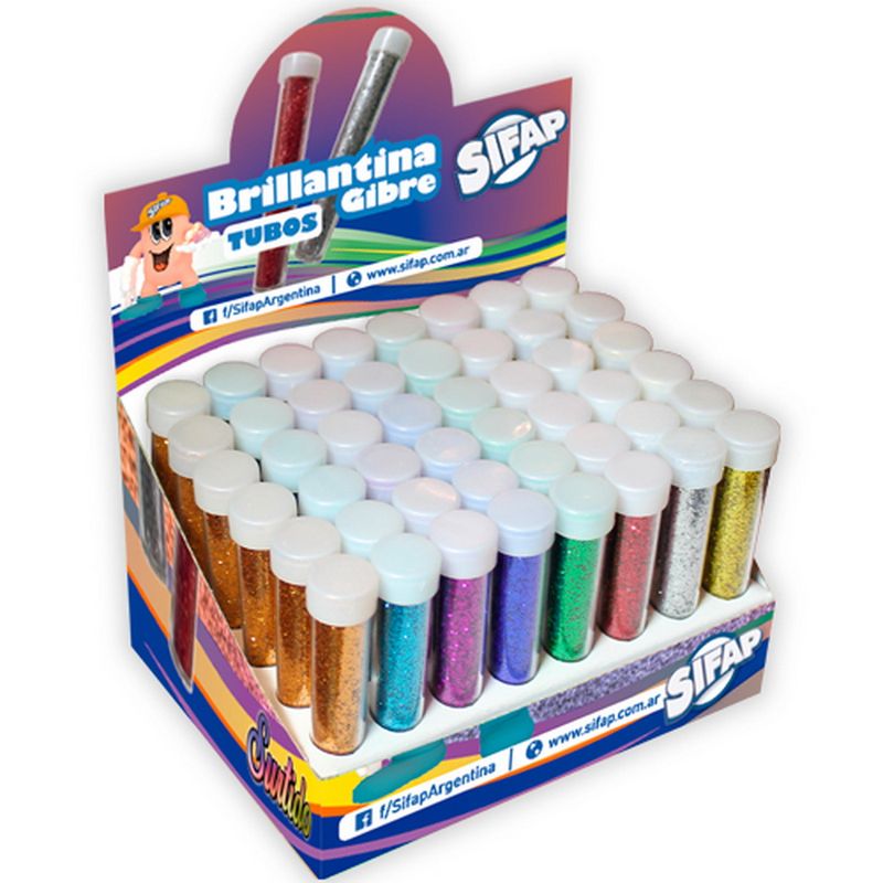 BRILLANTINA GIBRE-TUBOS en DISPLAY x 48 Uds