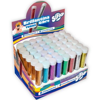 BRILLANTINA GIBRE-TUBOS en DISPLAY x 48 Uds