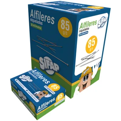 Alfiler 85g. (cajita)