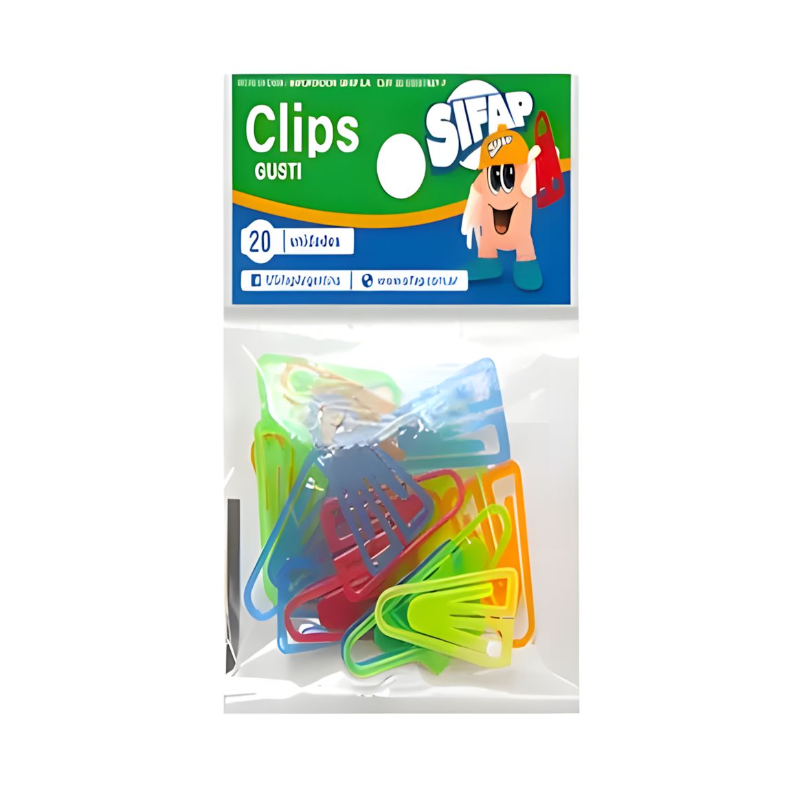 Clips gusti  x20 (bolsa)