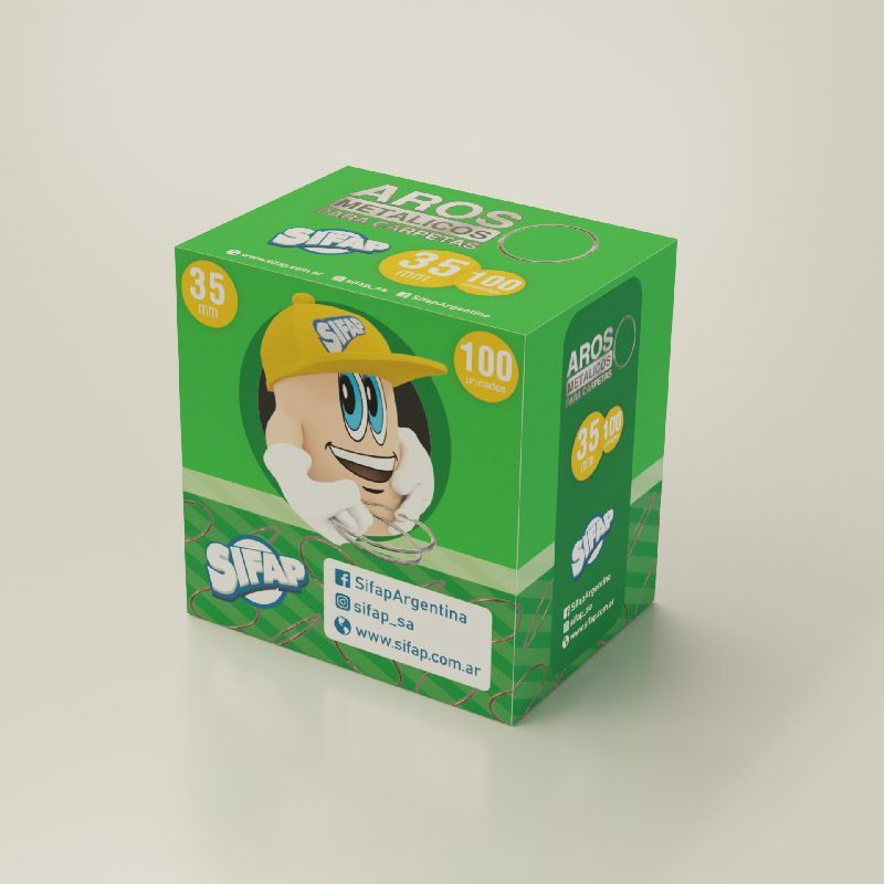 Aros metal 35 x100u