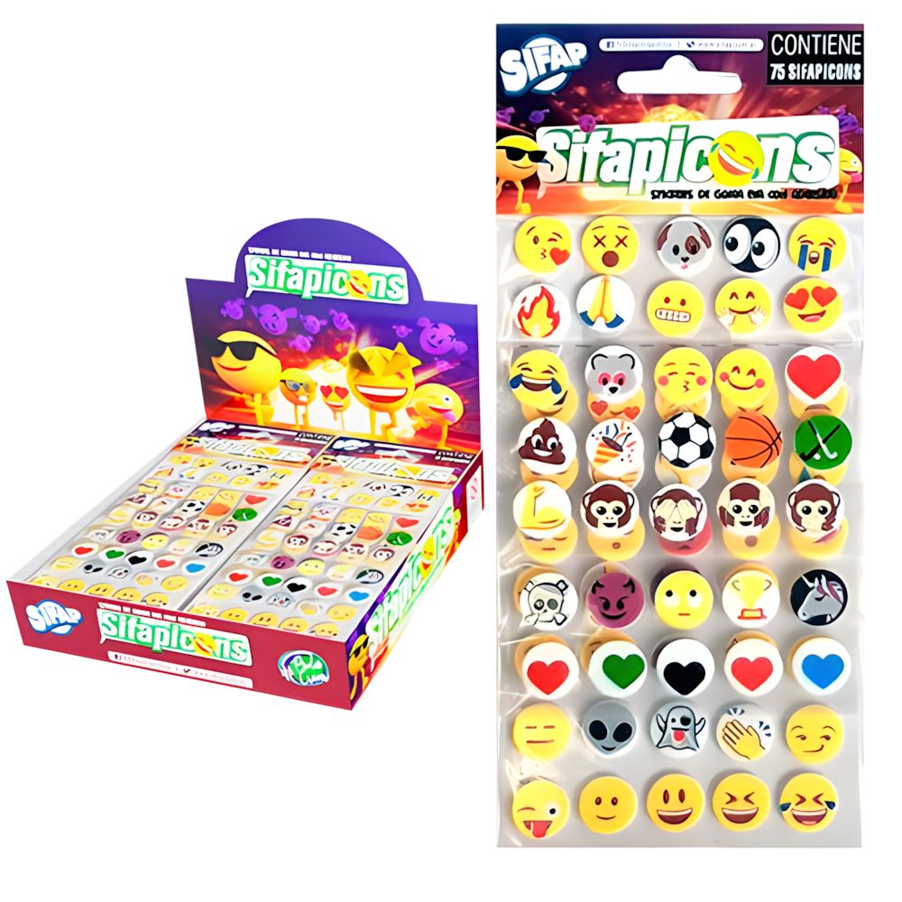 SIFAPICONS STICKERS de GOMA EVA c/ADHESIVO