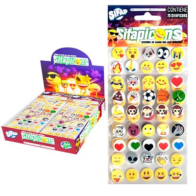 SIFAPICONS STICKERS de GOMA EVA c/ADHESIVO