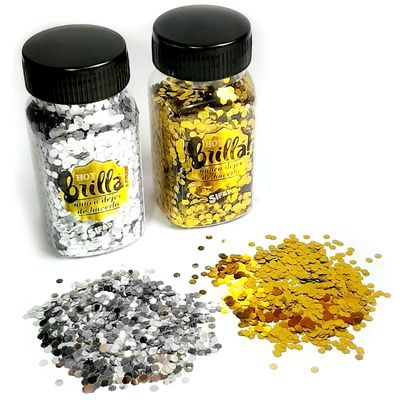 BRILLANTINA c/FOR POTE 25 GRS DORADO-PLATA