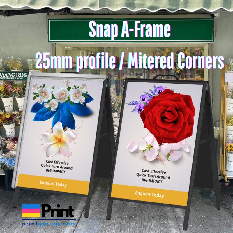 Snap A-Frame Corflute Signage