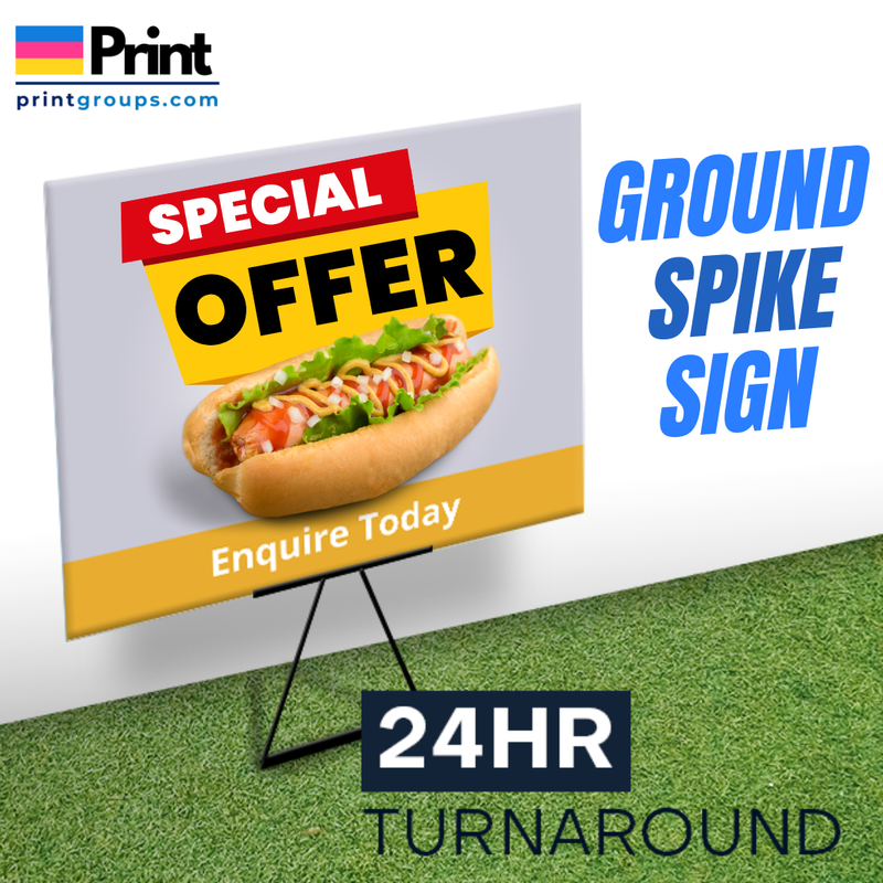 Ground Spike Sign Set