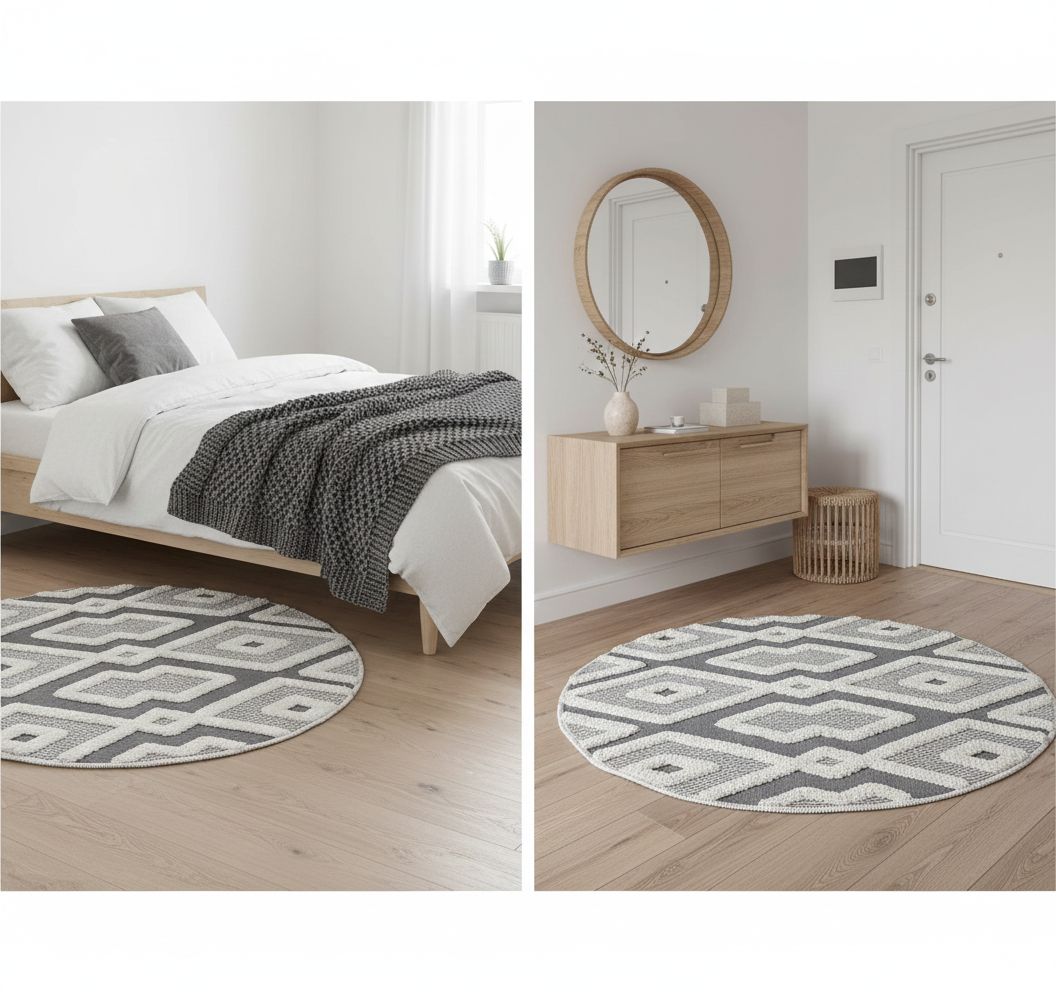 Tapis rond 100x100cm Tapis rond 100x100cm