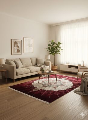 Ottoman bordeaux silk 170x240