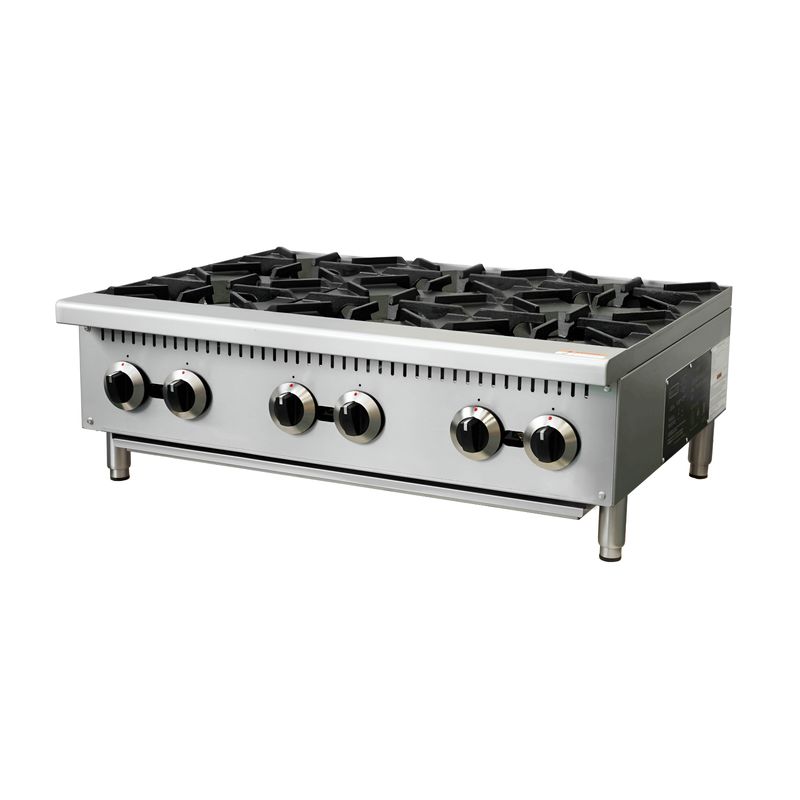 Gas dessert cooker with 6 burners - FG-HP-36-M