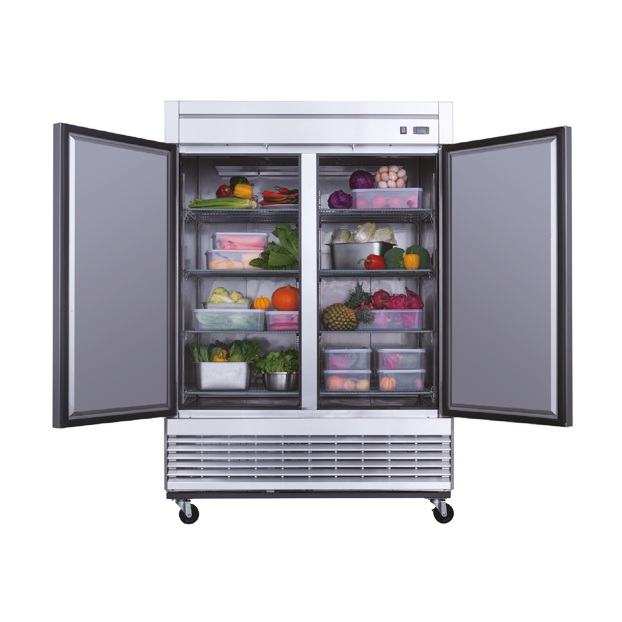 Vertical Refrigerante 2 Puerta Acero - FG-D55R