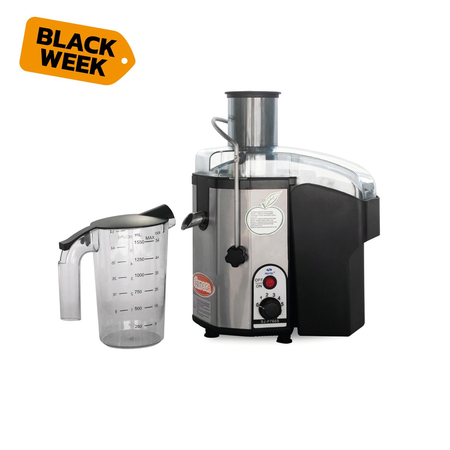 Extractor De Frutas 5 Velocidades  - SJ-F760S