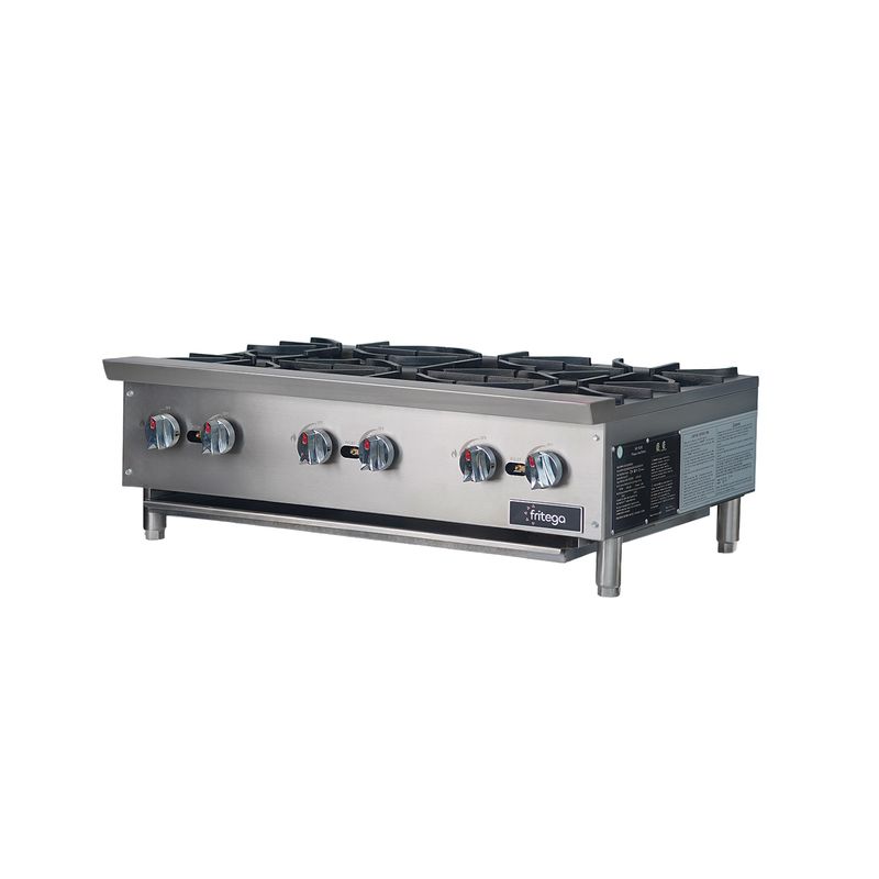 Gas dessert cooker with 6 burners - FG-DCHPA36