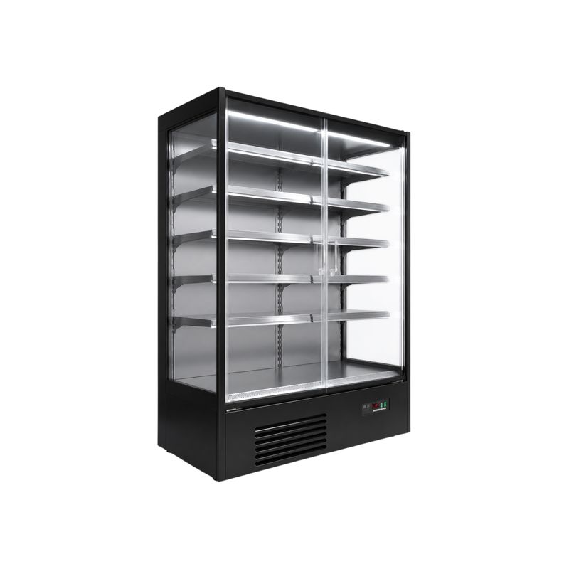 Autoservicio puertas de cristal 131 cm
