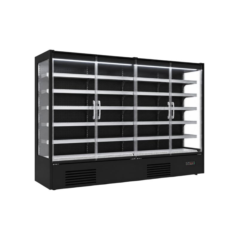 Autoservicio puertas de cristal 256 cm