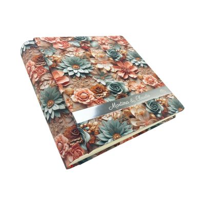 Album Fotografico - CRISTY FLOWERS - Tessuto stampato in 3D con Bacchetta alluminio (Personalizzabile)