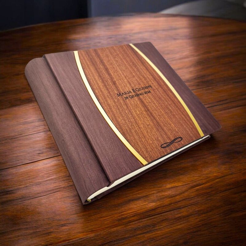 Album Fotografico - DUBAI - Ecopelle - Legno - Plex - (Personalizzabile)