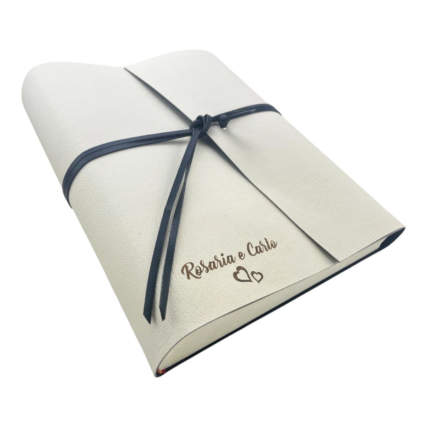 Album Fotografico - DOUBLE TWO - in Ecopelle Lux Bicolore (Personalizzabile)
