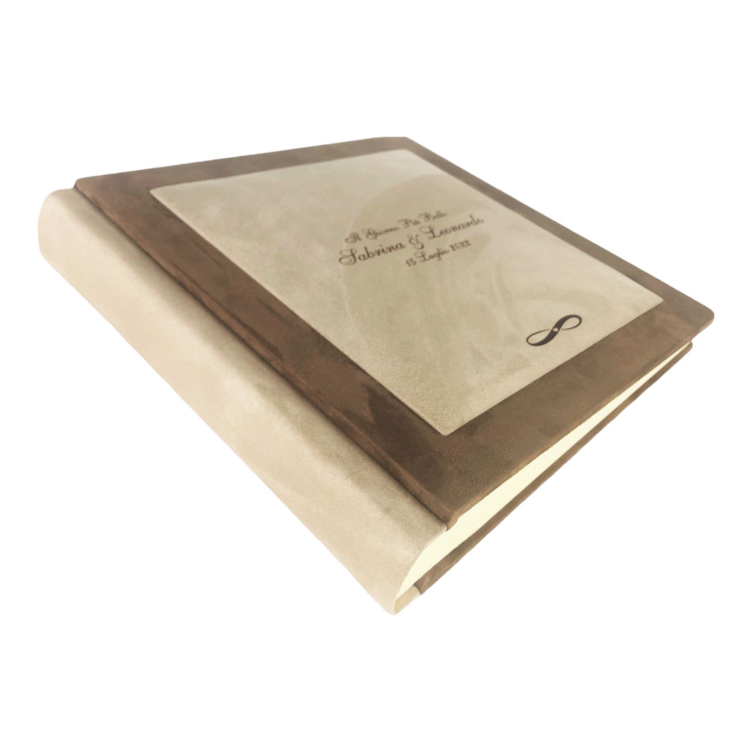 Album Fotografico - GIOVE CLASSIC - Tessuto Alcantara con cornice a contrasto (Personalizzabile)