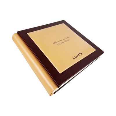 Album Fotografico - GIOVE CERVO - In ecopelle lux con cornice a contrasto (Personalizzabile)