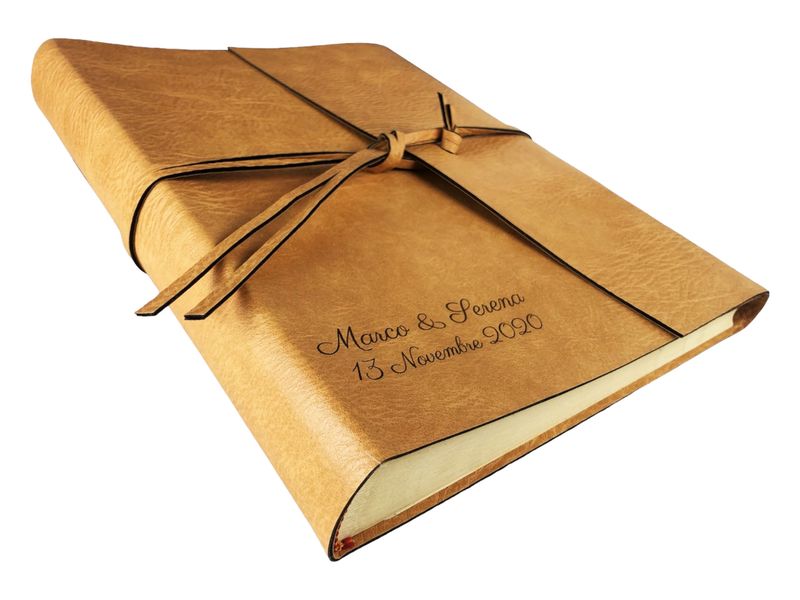 Album Fotografico - DOUBLE ONE - in Ecopelle Lux Bicolore (Personalizzabile)