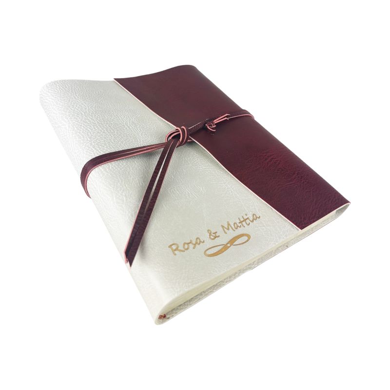 Album Fotografico - DOUBLE VINTAGE - in Ecopelle Lux, Bicolore o Monocolore (Personalizzabile)