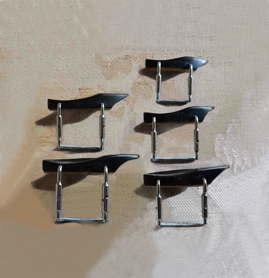 Brandt, Fractional, Non-Lifted Violin Chinrest in 3/4, 1/2, 1/4, 1/8, and 1/16 sizes