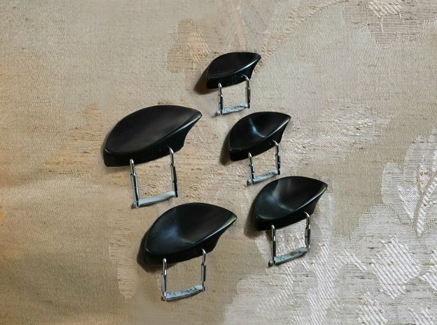 Teka, Fractional, Non-Lifted Violin Chinrest in 3/4, 1/2, 1/4, 1/8, and 1/16 sizes