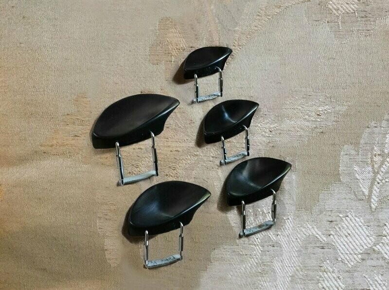 Teka, Fractional, Non-Lifted Violin Chinrest in 3/4, 1/2, 1/4, 1/8, and 1/16 sizes