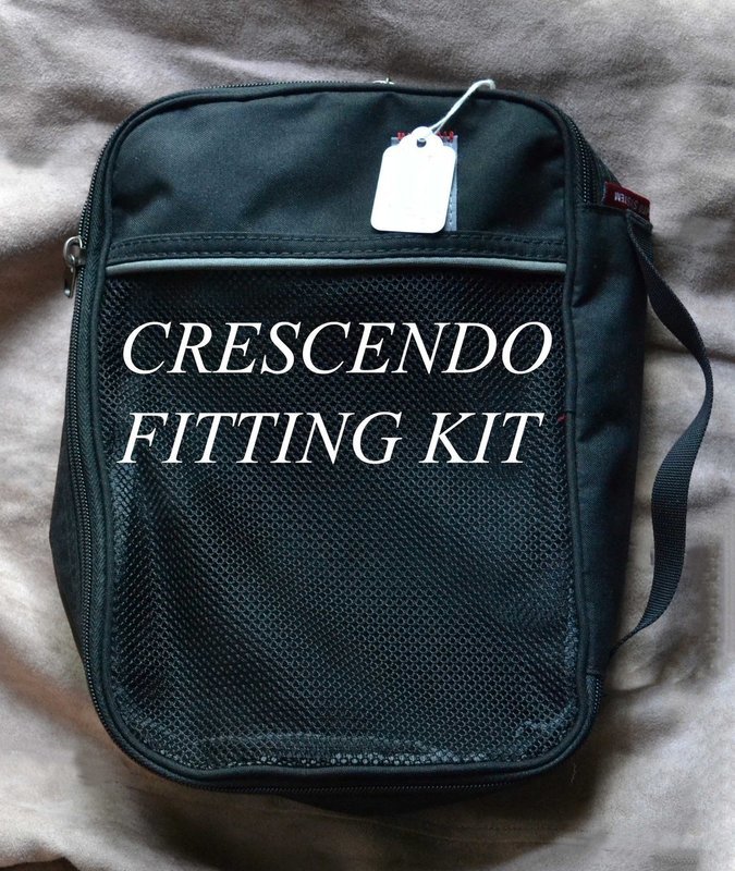 CRESCENDO DIAGNOSTIC FITTING KIT for Violin and Viola for diagnosing chinrest needs of shorter neck players - to be used by players, teachers and body work specialists for diagnosing needs of others. CRESCENDO DIAGNOSTIC FITTING KIT for Violin and Viola for diagnosing chinrest needs of shorter neck players - to be used by players, teachers and body work specialists for diagnosing needs of others.