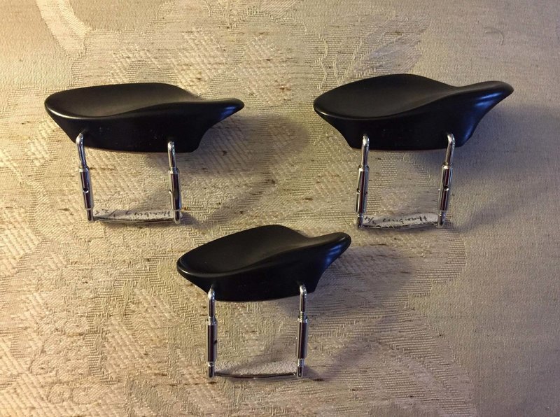 Hamburg, Fractional, Non-Lifted Viola Chinrests in 3/4, 1/2, 1/4  sizes