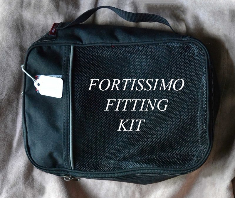 FORTISSIMO Diagnostic Fitting Kit for Violin and Viola for necks about 85mm and taller- to be used by teachers, and body work specialists for diagnosing needs of others. FORTISSIMO Diagnostic Fitting Kit for Violin and Viola for necks about 85mm and taller- to be used by teachers, and body work specialists for diagnosing needs of others.