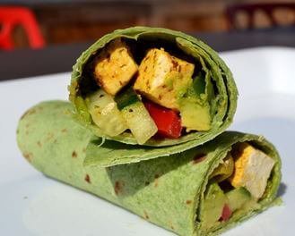Green Chicken Burrito