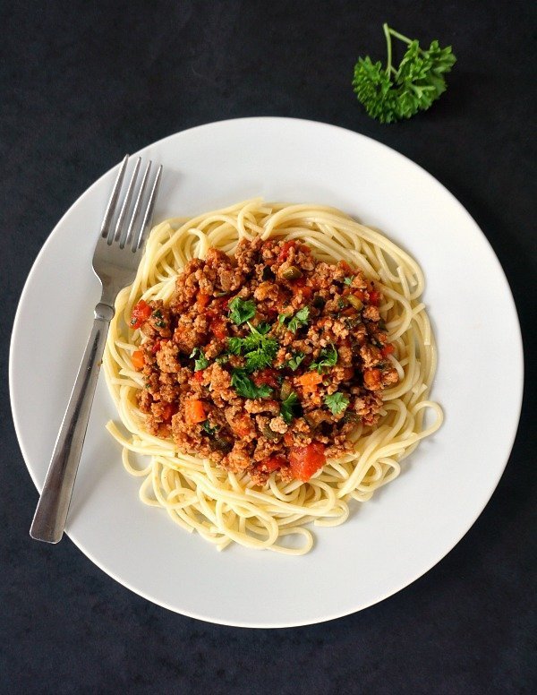 Whole Wheat Pasta with Lean Ground Turkey Whole Wheat Pasta with Lean Ground Turkey