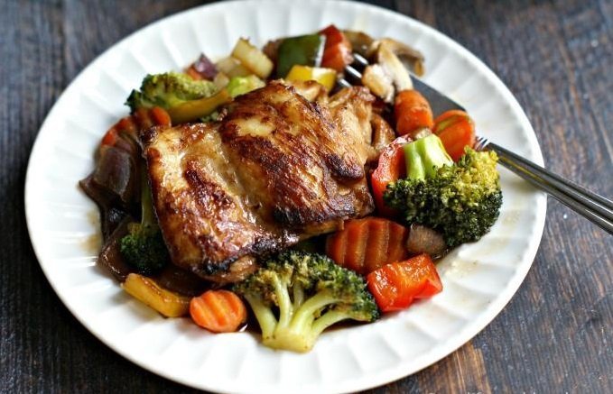 Chicken Thighs with Veggies