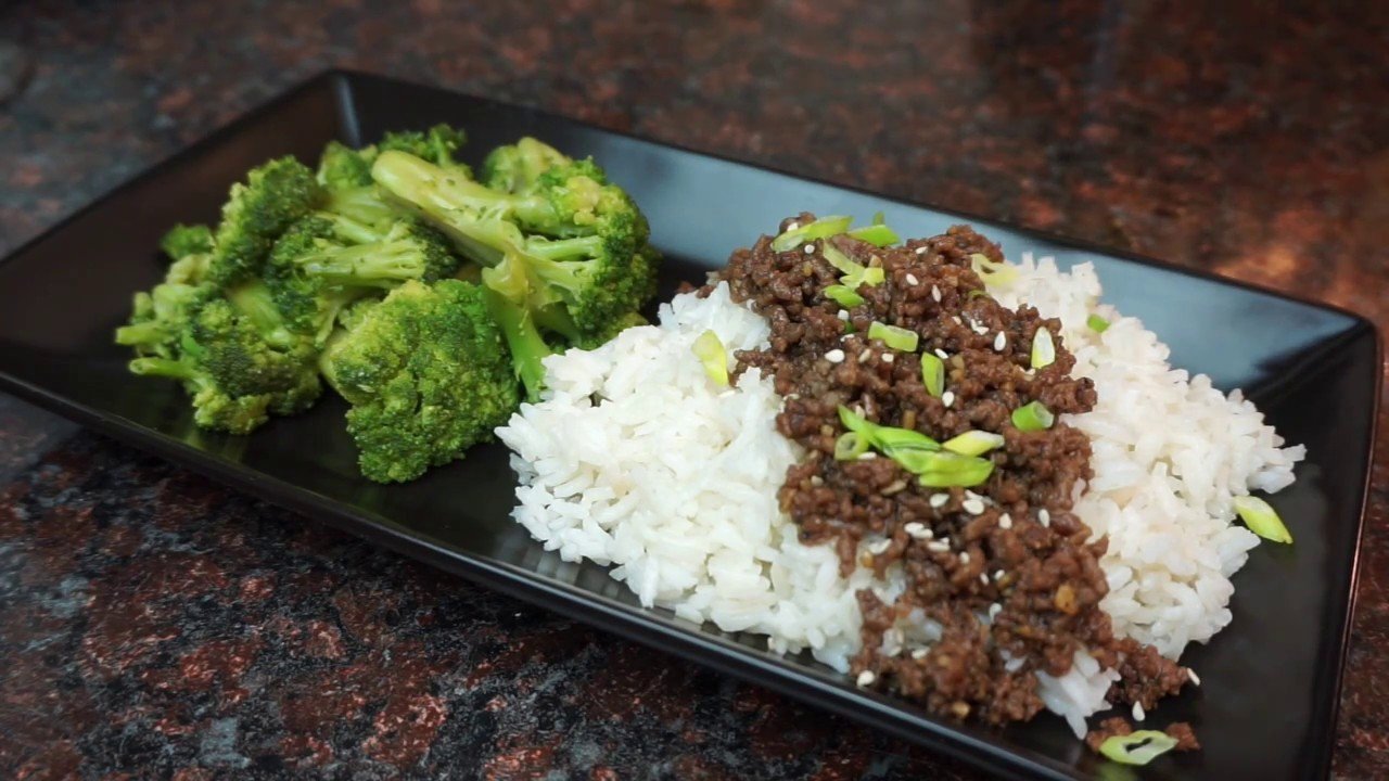 Mixed Lean Ground Beef with Rice & Veggies