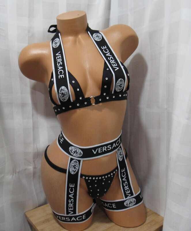 BLACK  3PCS CHAPS DESIGN