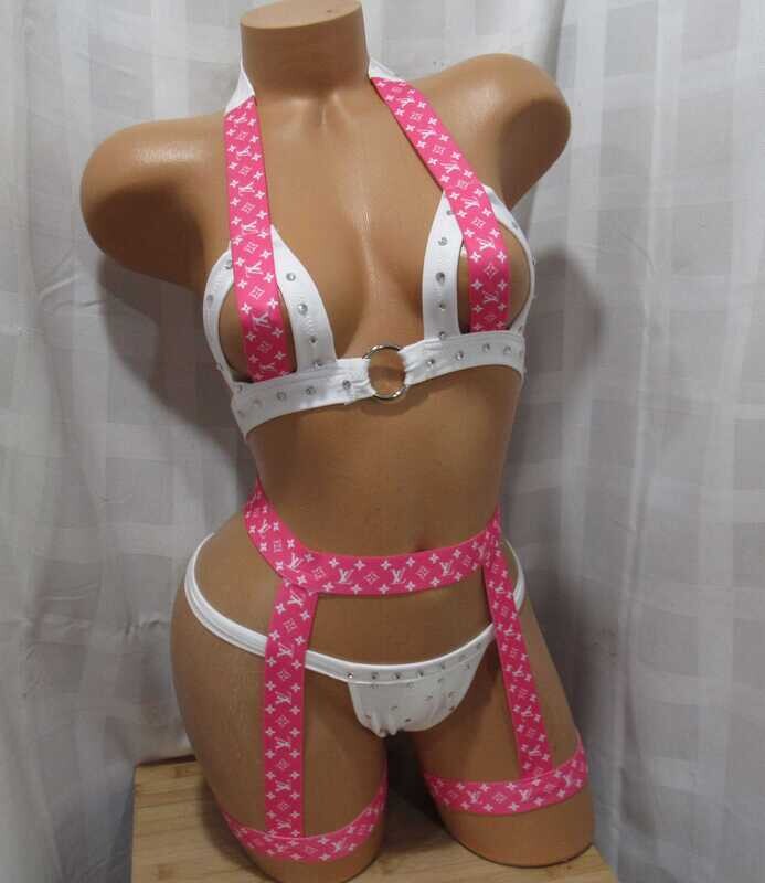 LV PINK CHAPS  DESIGN