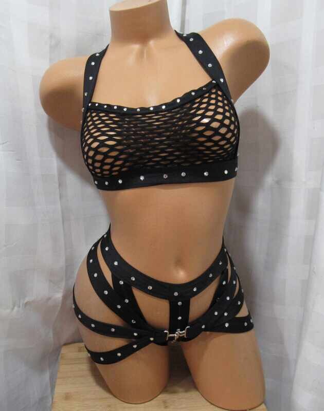 BLACK SHORTS ONLY CAGE DESIGN